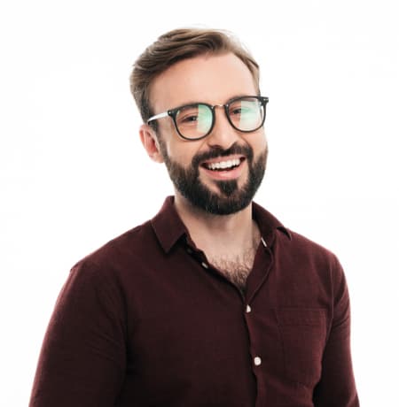 man with glasses